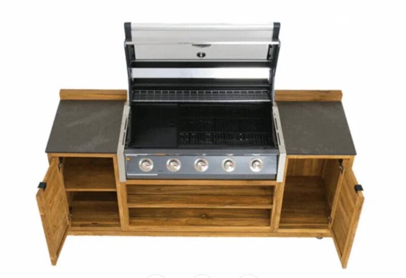 BBQ Cabinet Unit Trolley on Wheels | Bari - Image 12