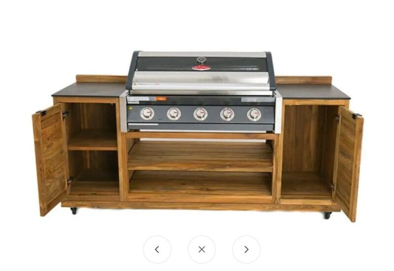 BBQ Cabinet Unit Trolley on Wheels | Bari - Image 9