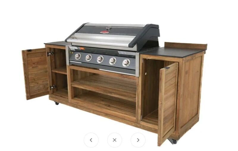 BBQ Cabinet Unit Trolley on Wheels | Bari - Image 8